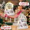 Christmas Snow Globes, Musical Snow Globes, White Christmas Lanterns Snow Globe Snowglobes with House,Dancing Kids,Children Skiing on Sledges and Snowman for Christmas Birthday Gift